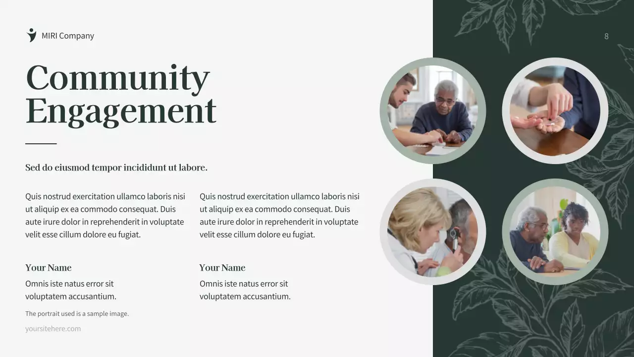 Green Botanical Fundraising Proposal Document Presentation