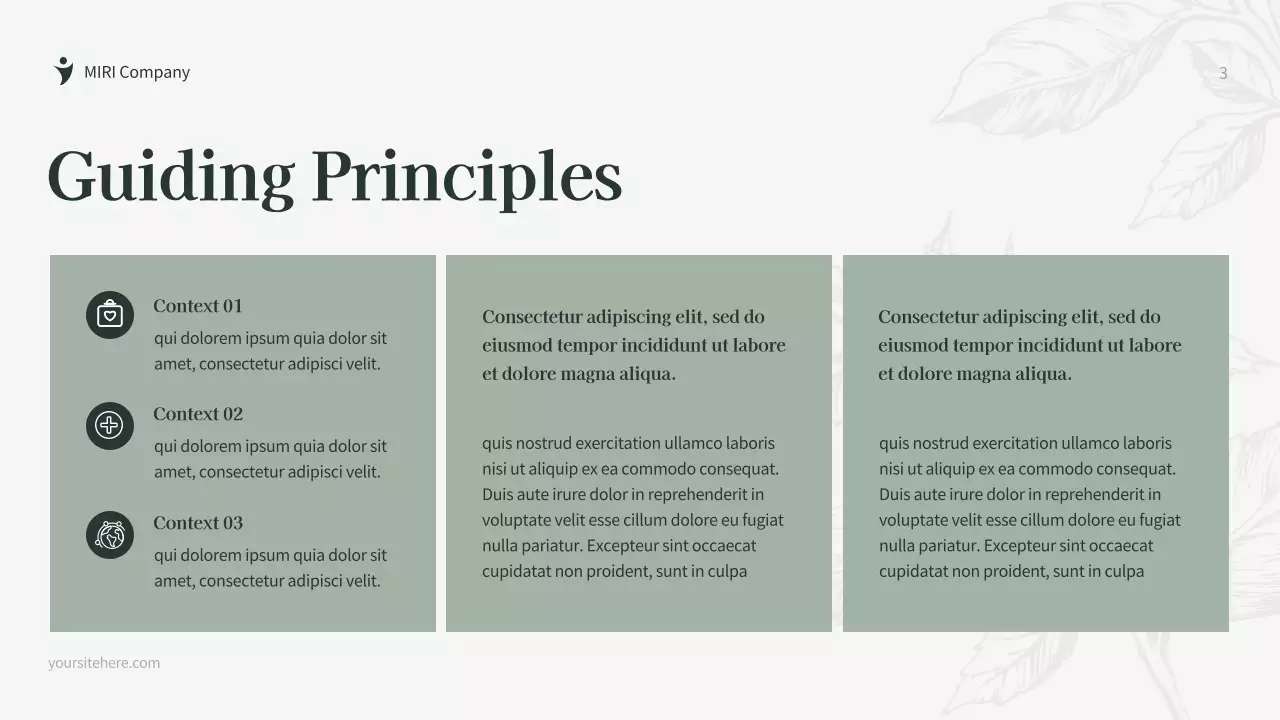 Green Botanical Fundraising Proposal Document Presentation