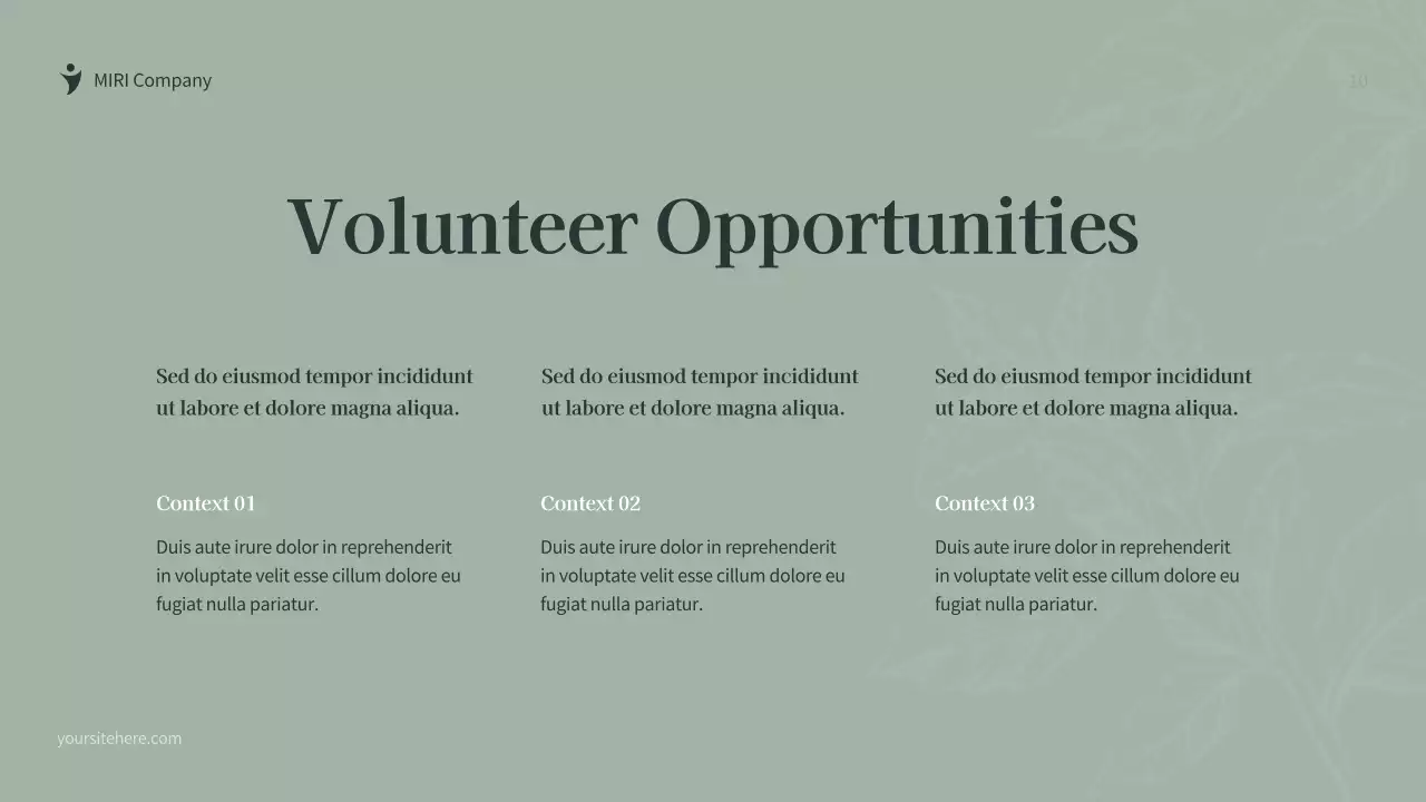 Green Botanical Fundraising Proposal Document Presentation