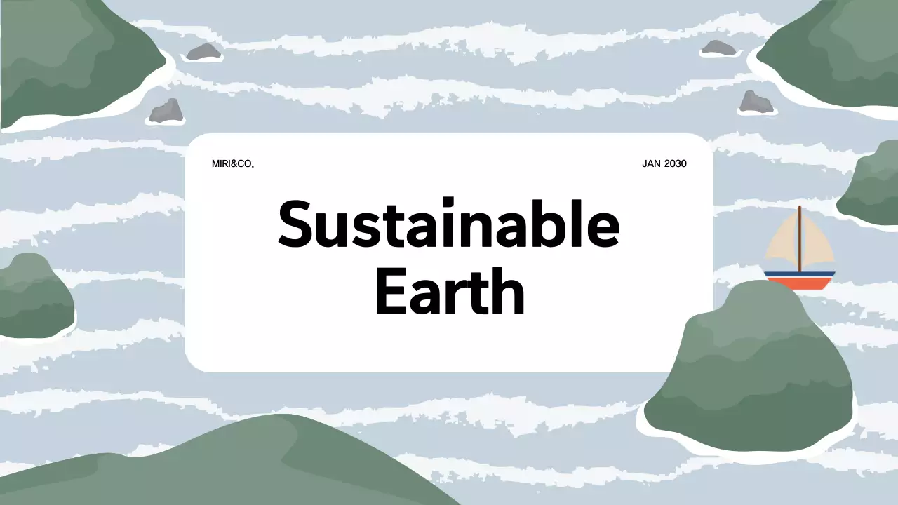 Green Minimal Sustainability Lecture Presentation