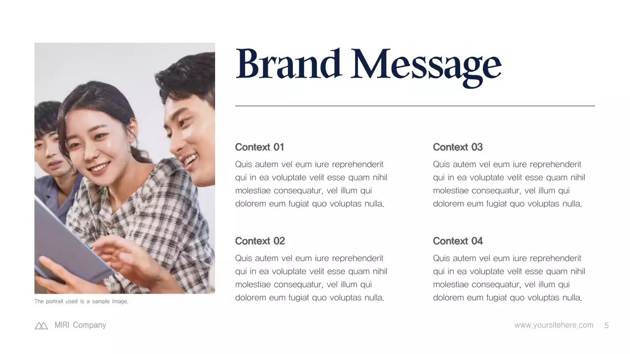 Navy Modern IT Solution Business Presentation