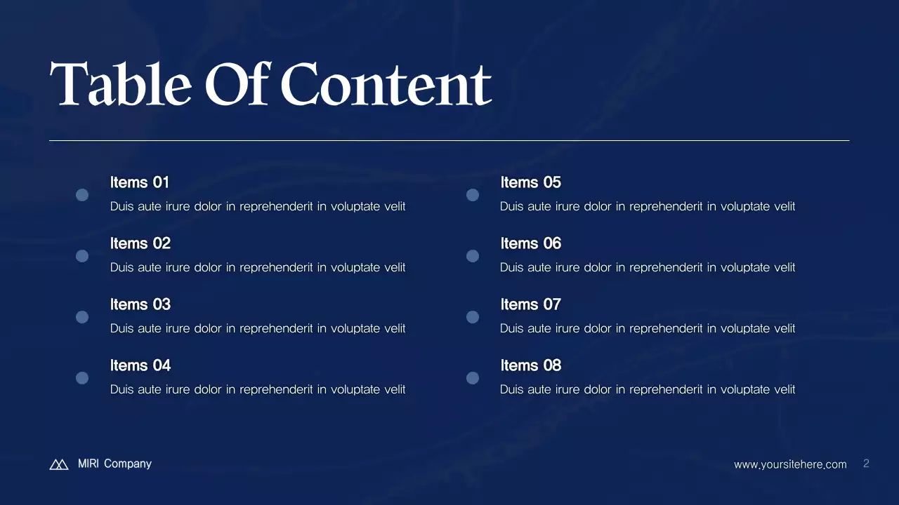 Navy Modern IT Solution Business Presentation