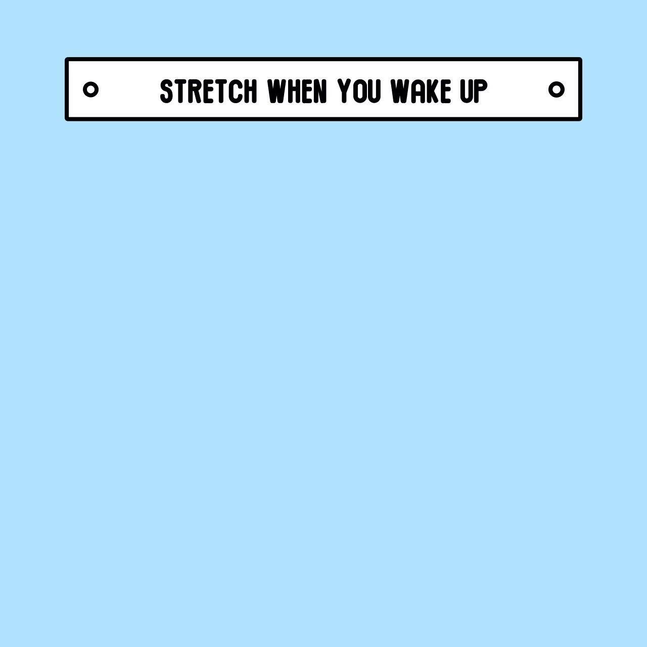 귀여운 일상 일러스타가 있는 미니멀한 문구 메모지