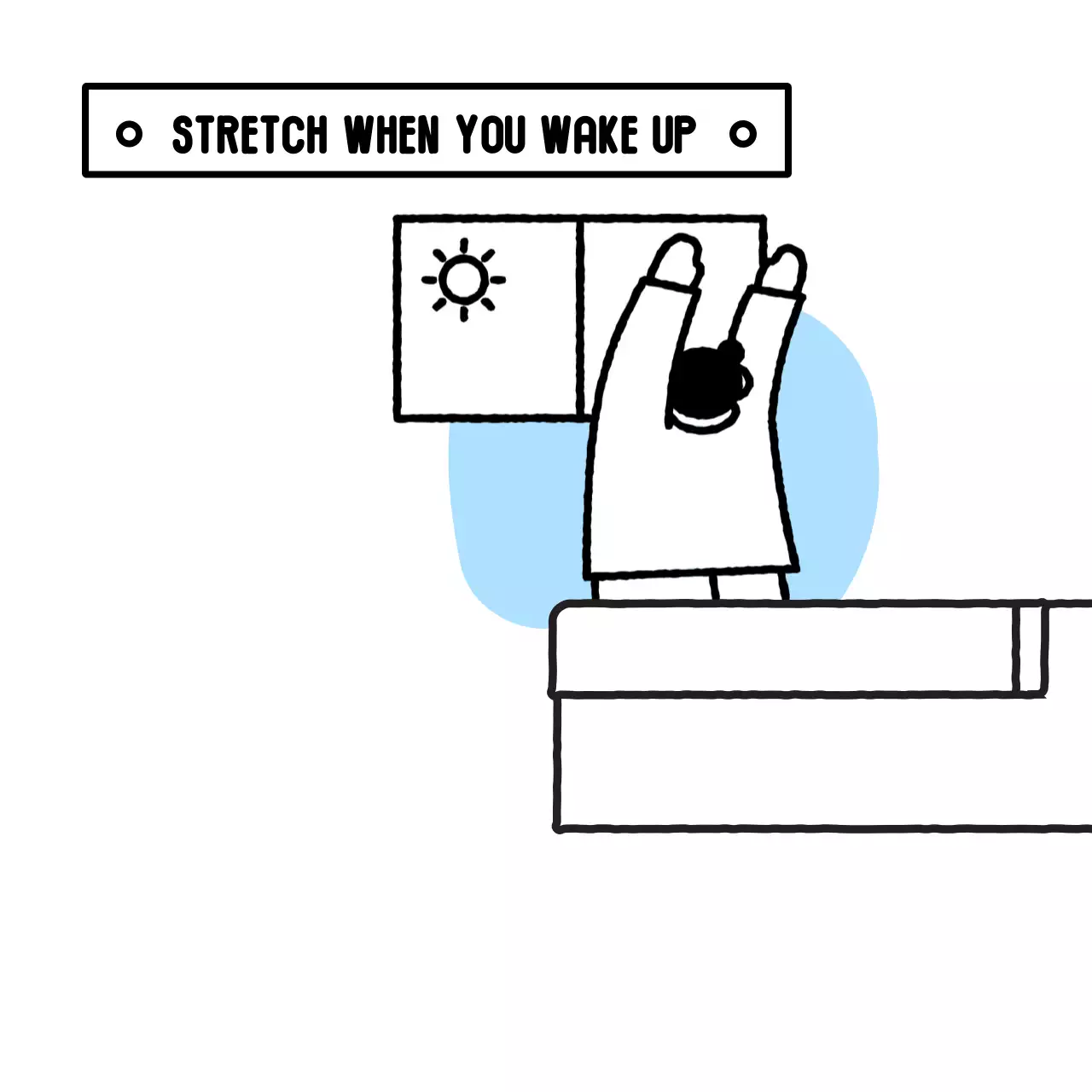 귀여운 일상 일러스타가 있는 미니멀한 문구 메모지