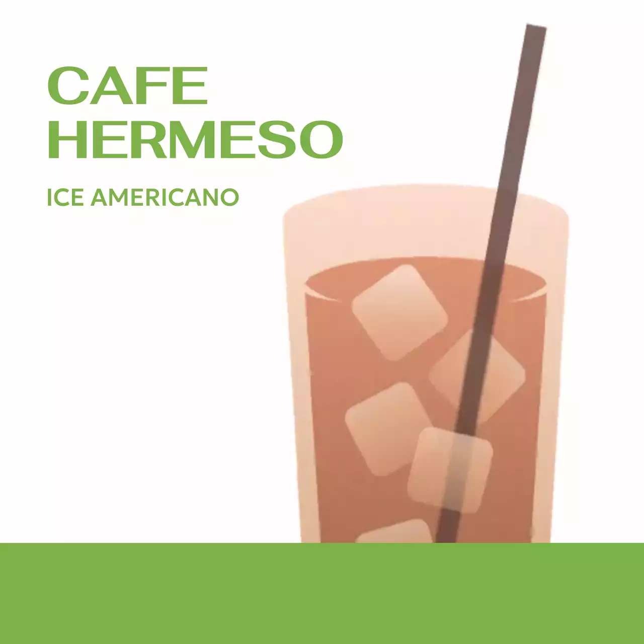 따뜻한 음료 일러스트가 있는 심플한 카페 메모지 문구