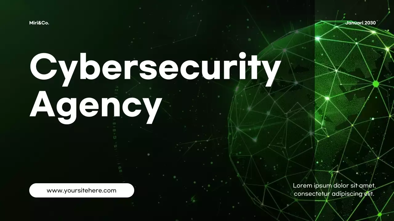 Green Modern Cybersecurity Presentation