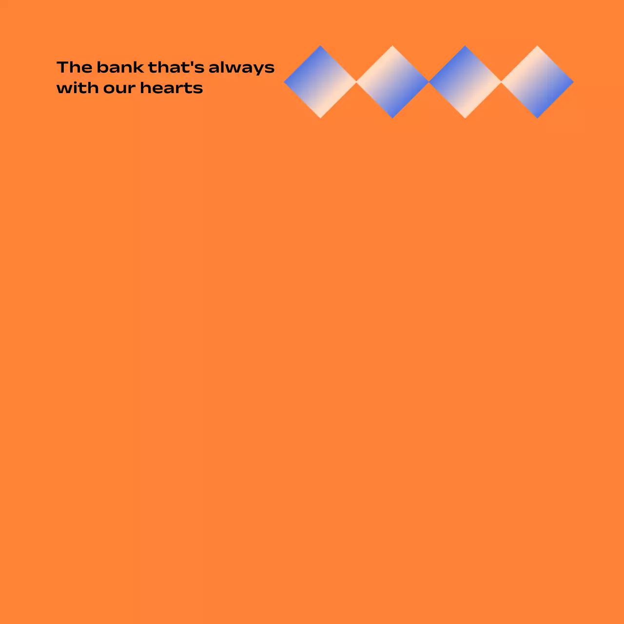 그라데이션 미니멀 금융 광고