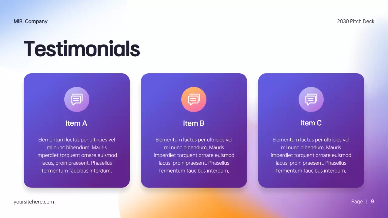 Colorful Modern Media Pitch Presentation