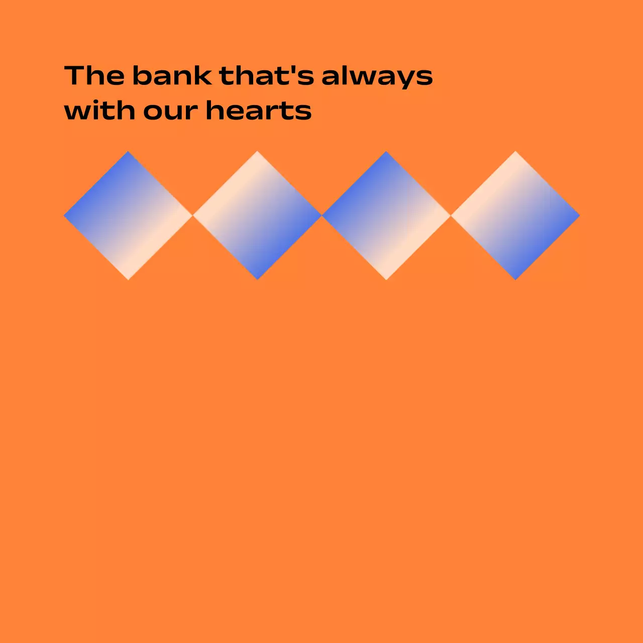 그라데이션 심플 금융 광고