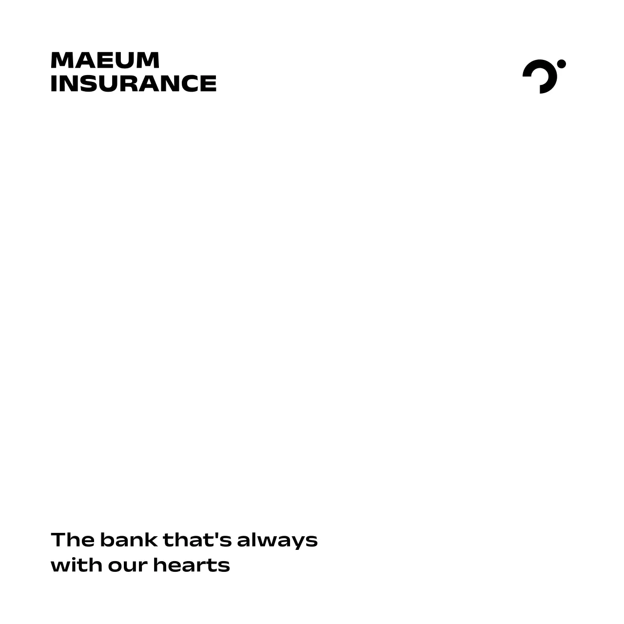 그라데이션 미니멀 보험 광고