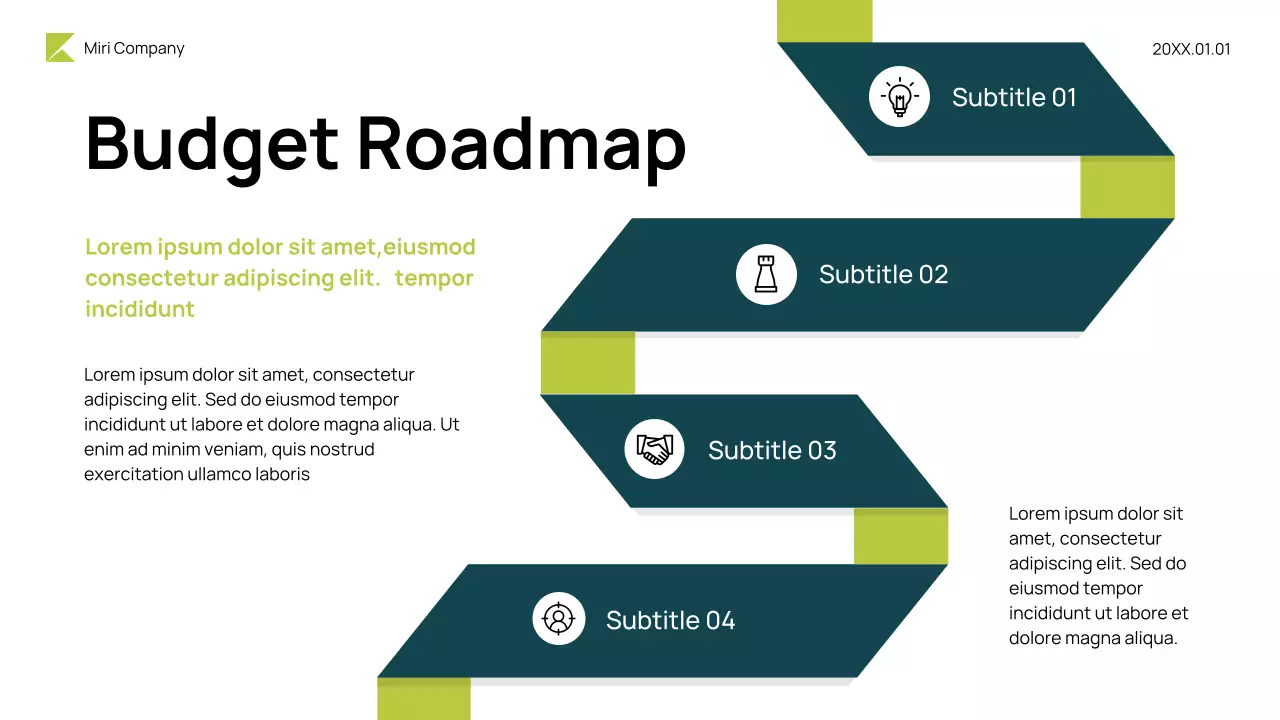 Green Modern Budget Review Presentation