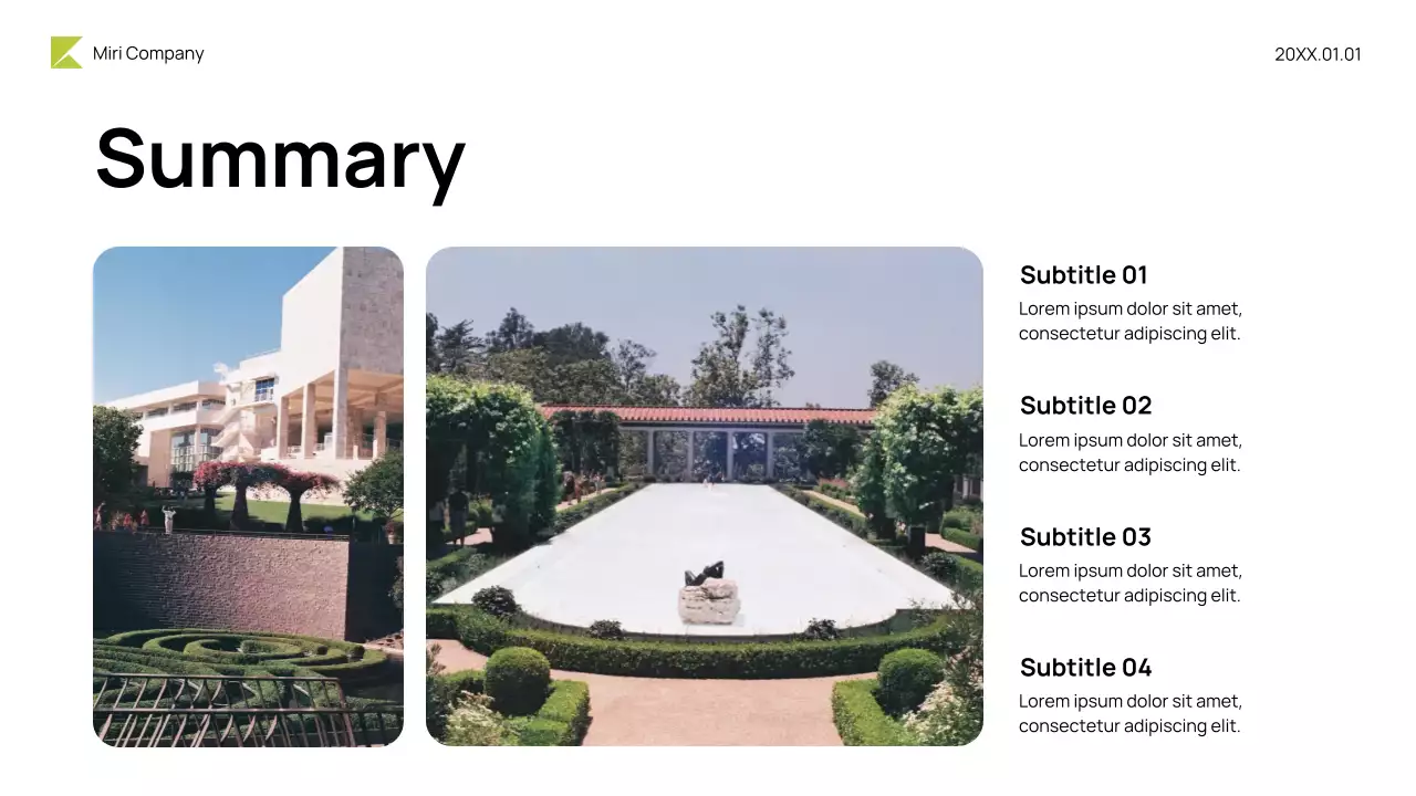 Green Modern Budget Review Presentation