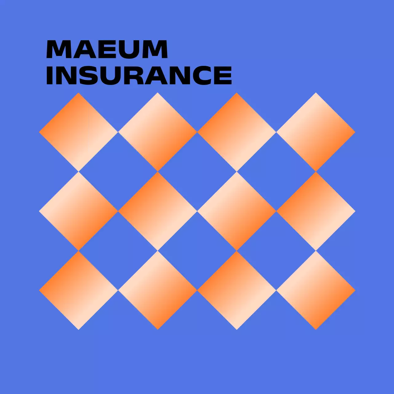 그라데이션 미니멀 보험 광고