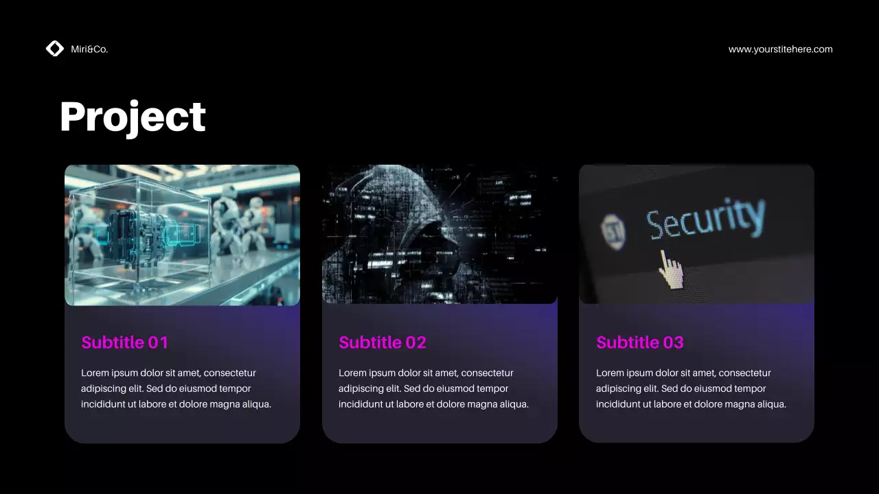 Neon Modern Cybersecurity Agency Presentation