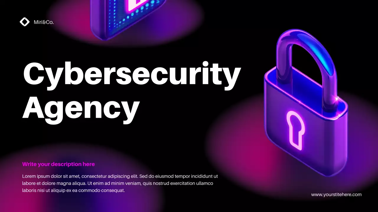 Neon Modern Cybersecurity Agency Presentation