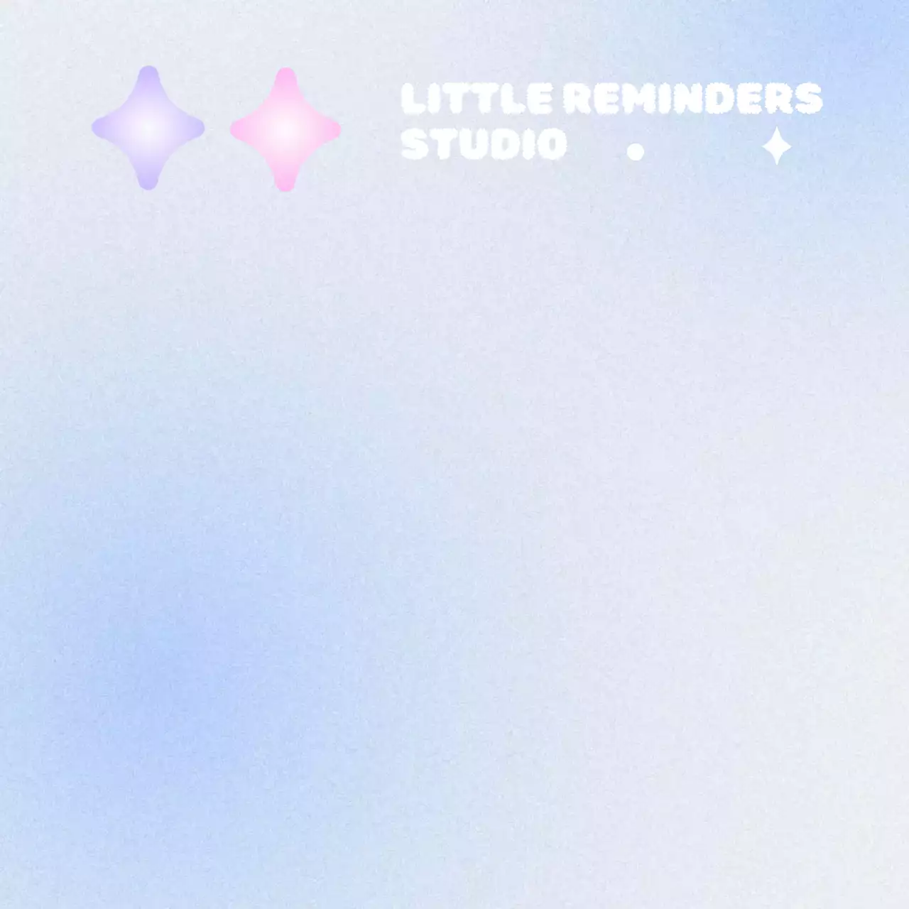 그라데이션 심플 메모지 문구