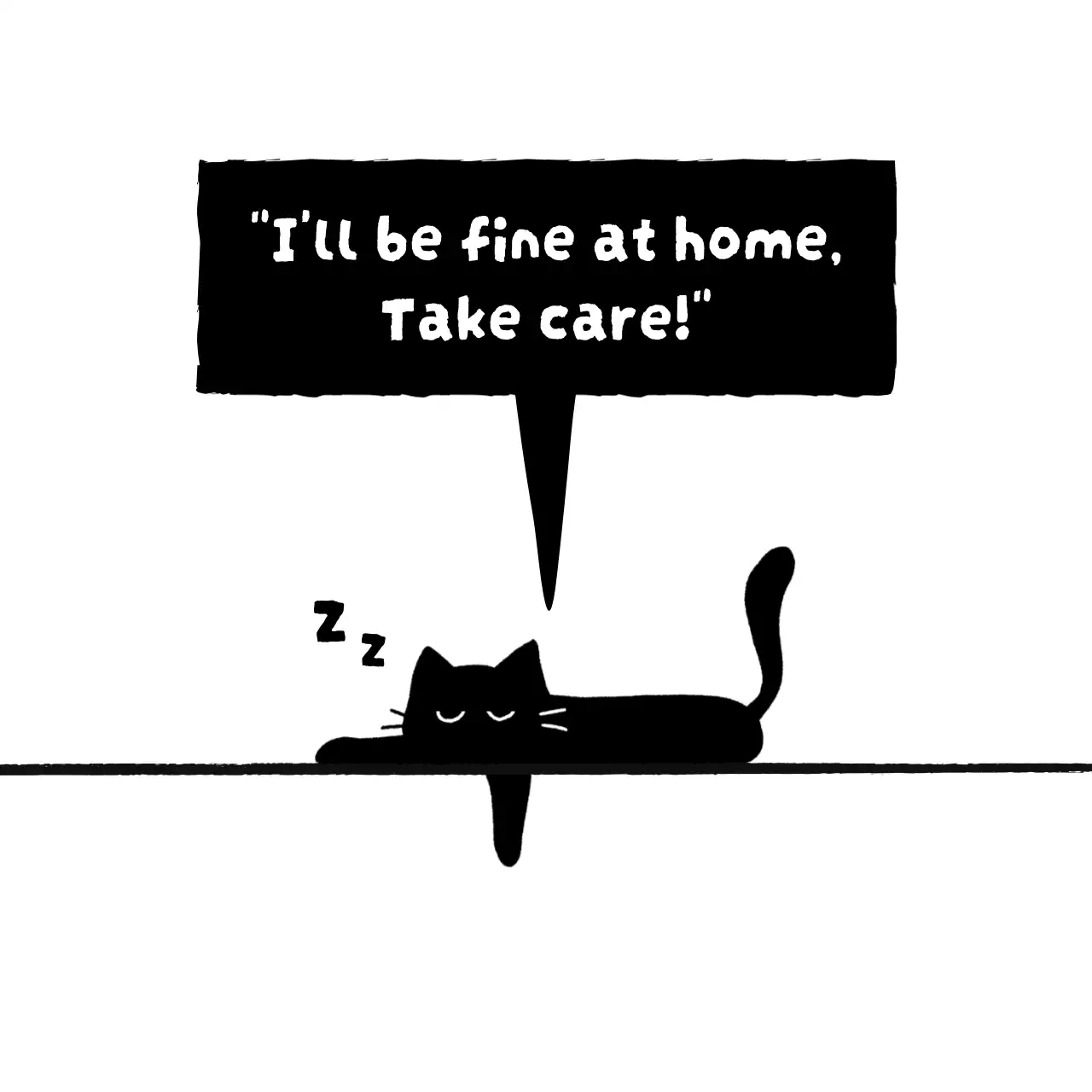 귀여운 고양이 일러스트가 있는 메모지 문구