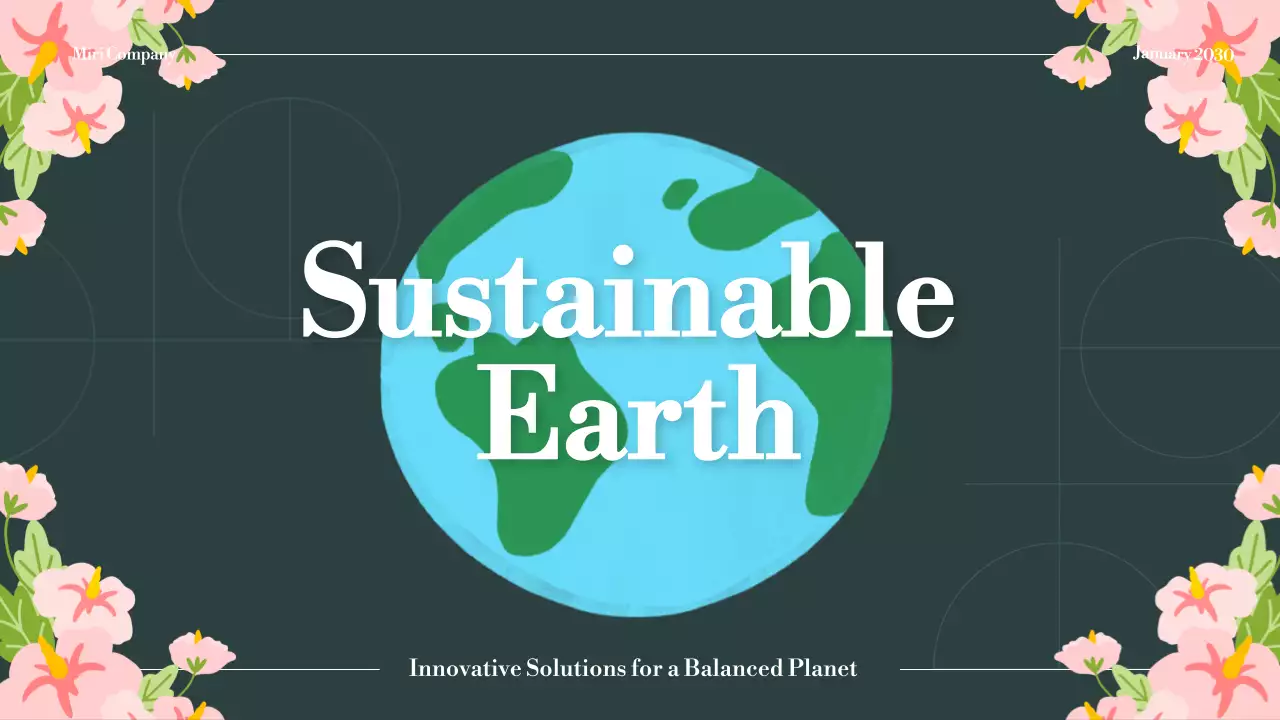 Green Minimal Non-Profit Lecture Presentation