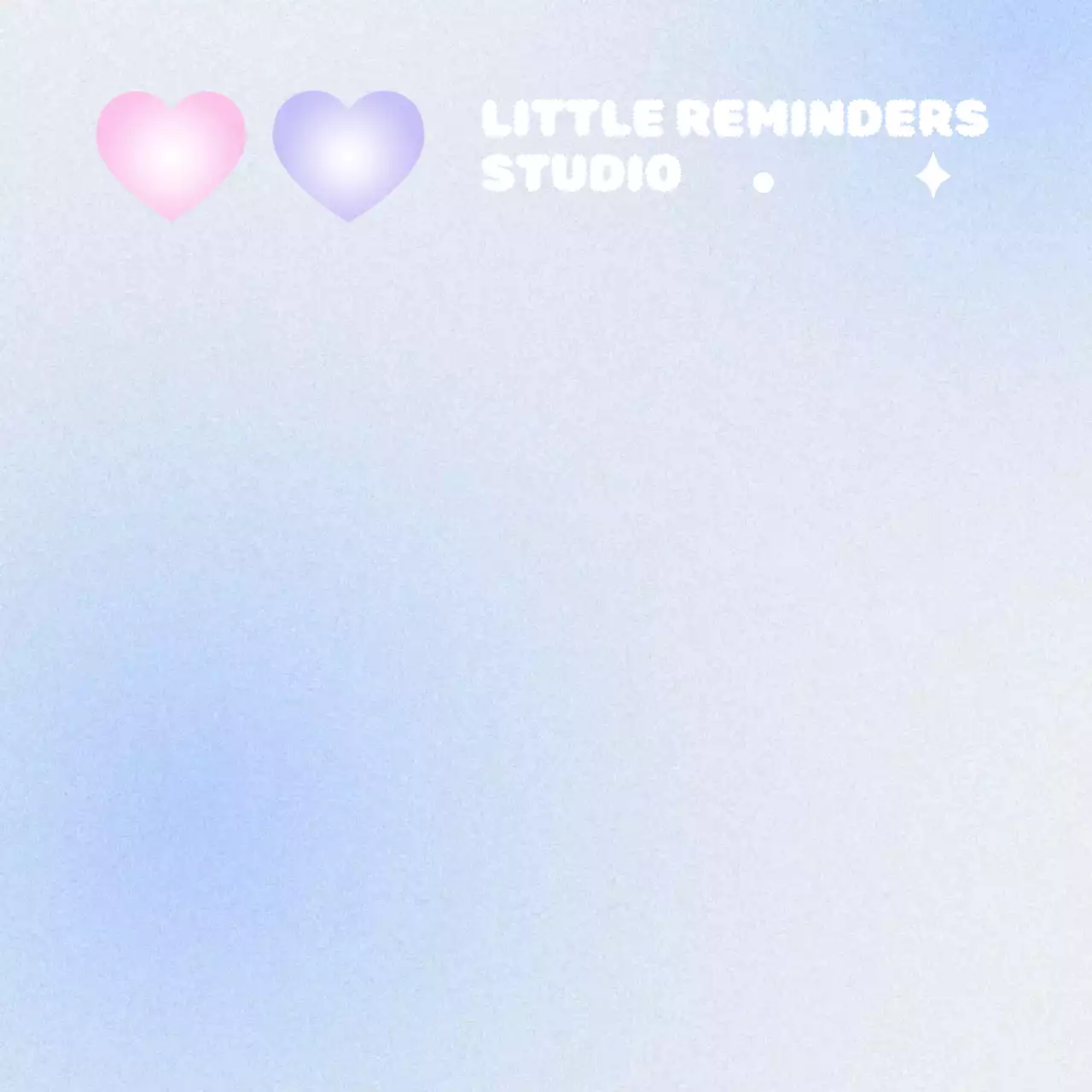 그라데이션 심플 메모지 문구