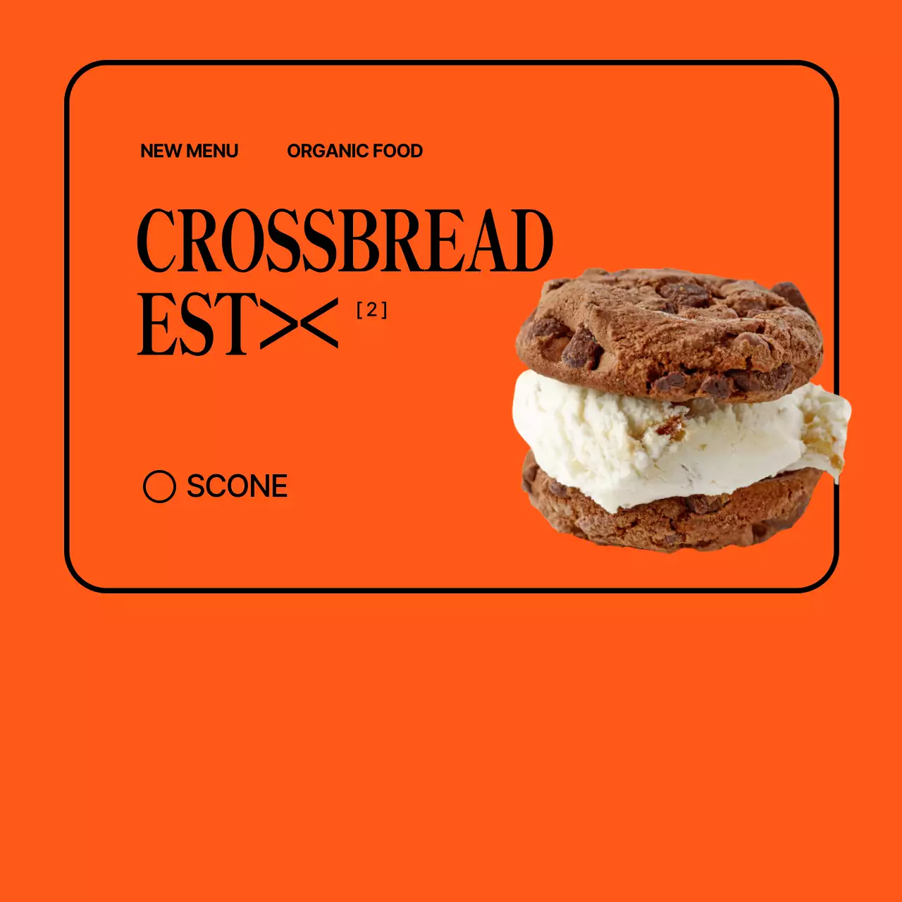 주황 미니멀 카페 홍보