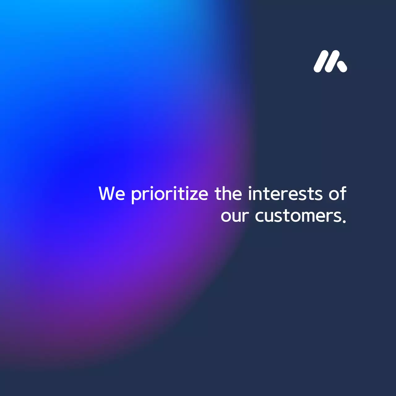 블루 그라데이션 금융 광고