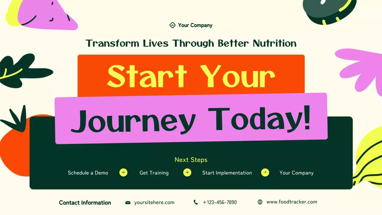 Apresentação do Guia de Nutrição Moderno e Colorido