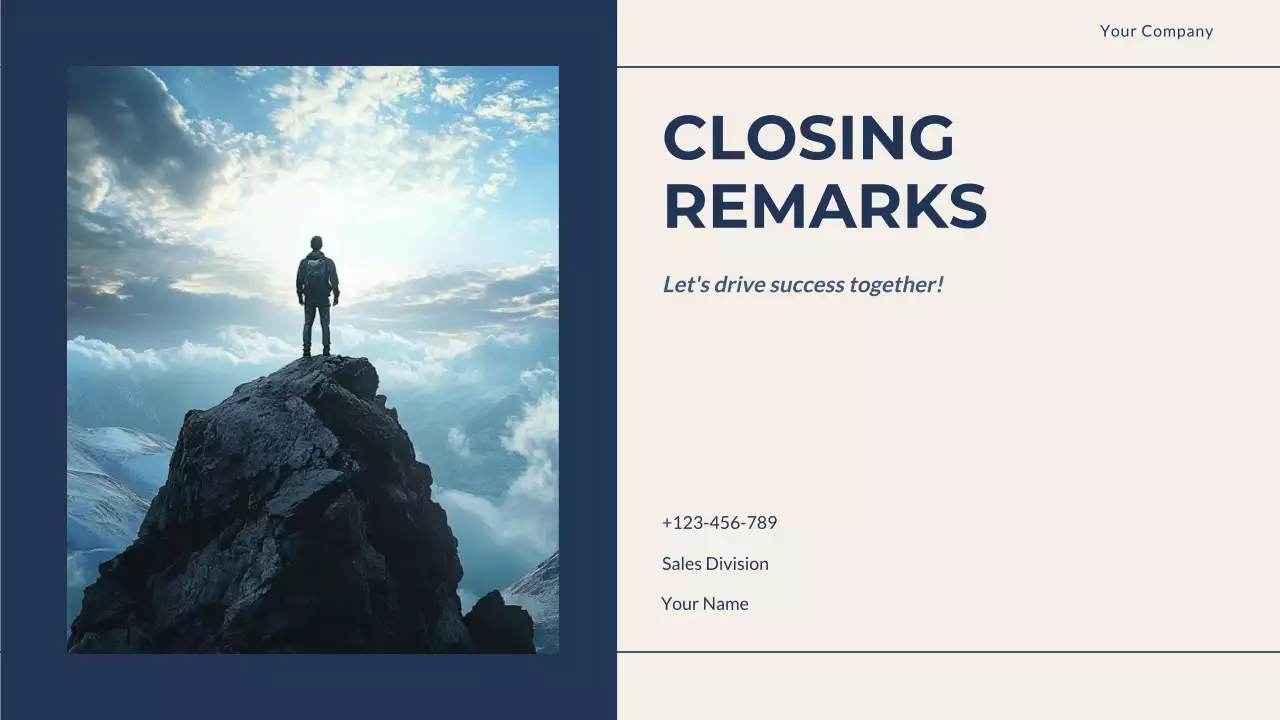 Blue Professional Sales Strategy Presentation