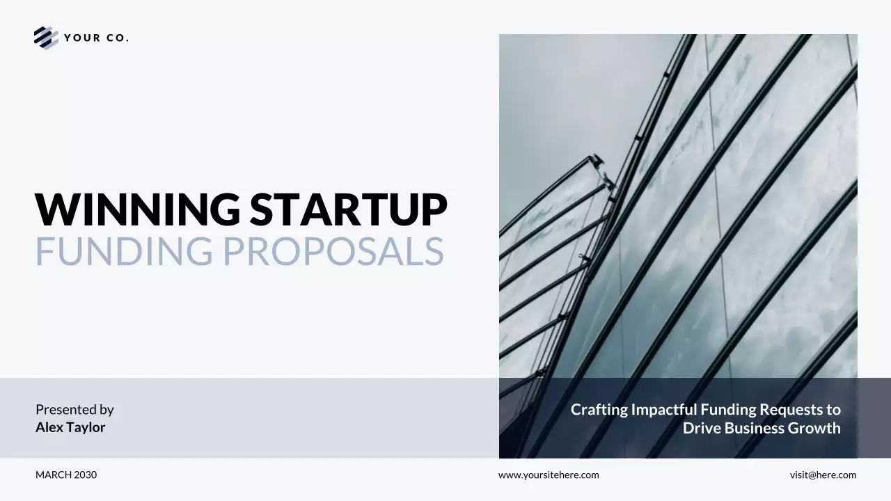 Grey Professional Startup Funding Pitch Presentation