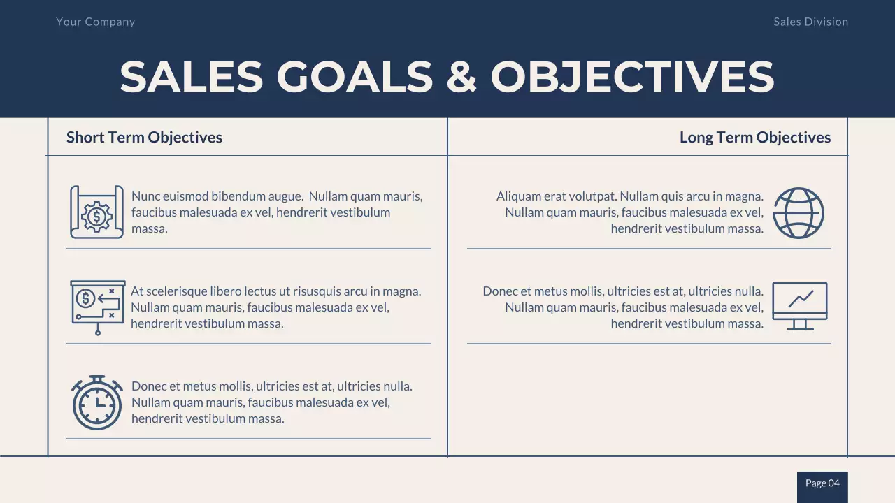 Blue Professional Sales Strategy Presentation