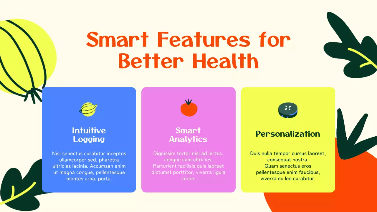 Apresentação do Guia de Nutrição Moderno e Colorido