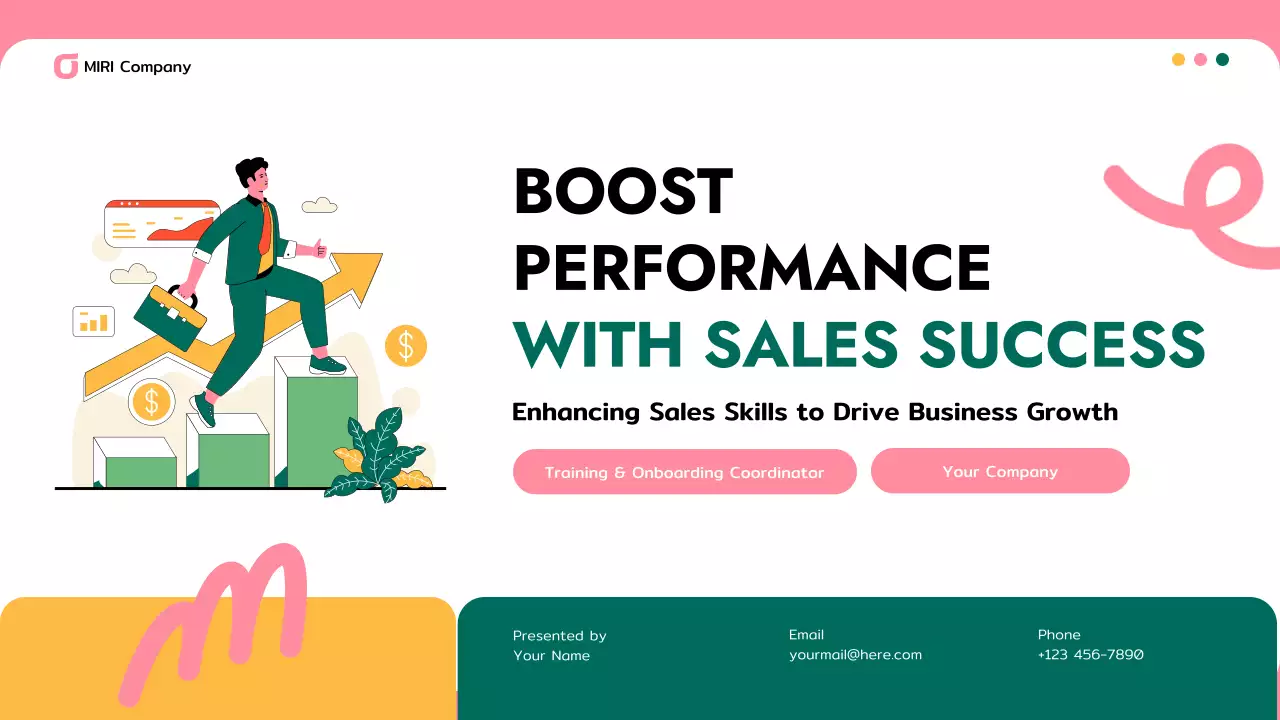 Pink Modern Sales Training Presentation