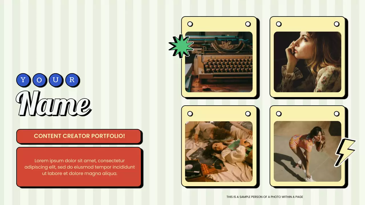 Red Retro Creative Portfolio Presentation