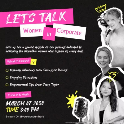 Pink Bold Corporate Promotion Social Media Post