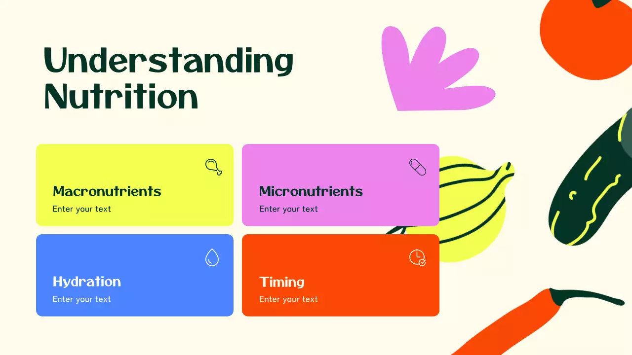 Apresentação do Guia de Nutrição Moderno e Colorido