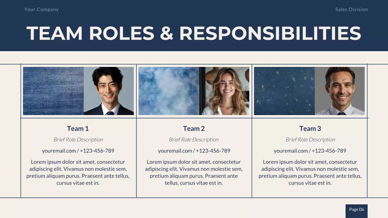 Blue Professional Sales Strategy Presentation