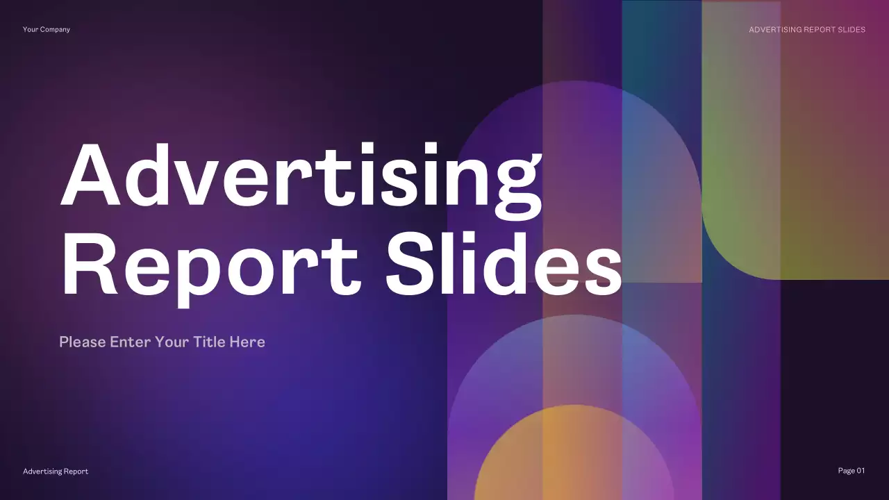 Purple Modern Advertising Report Presentation