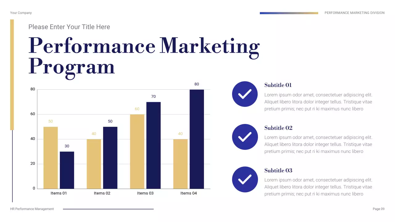 Navy Professional HR Management Presentation