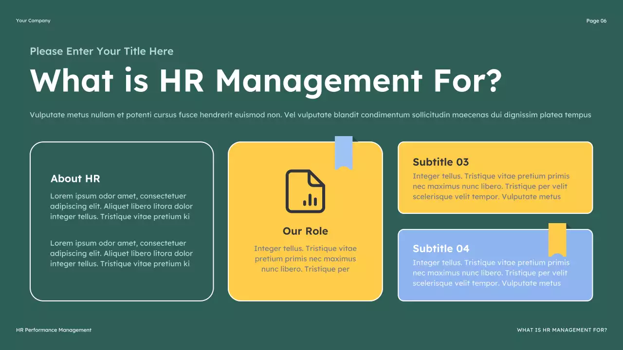 Blue Modern HR Management Guide Presentation