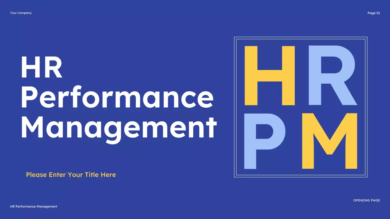 Blue Modern HR Management Guide Presentation