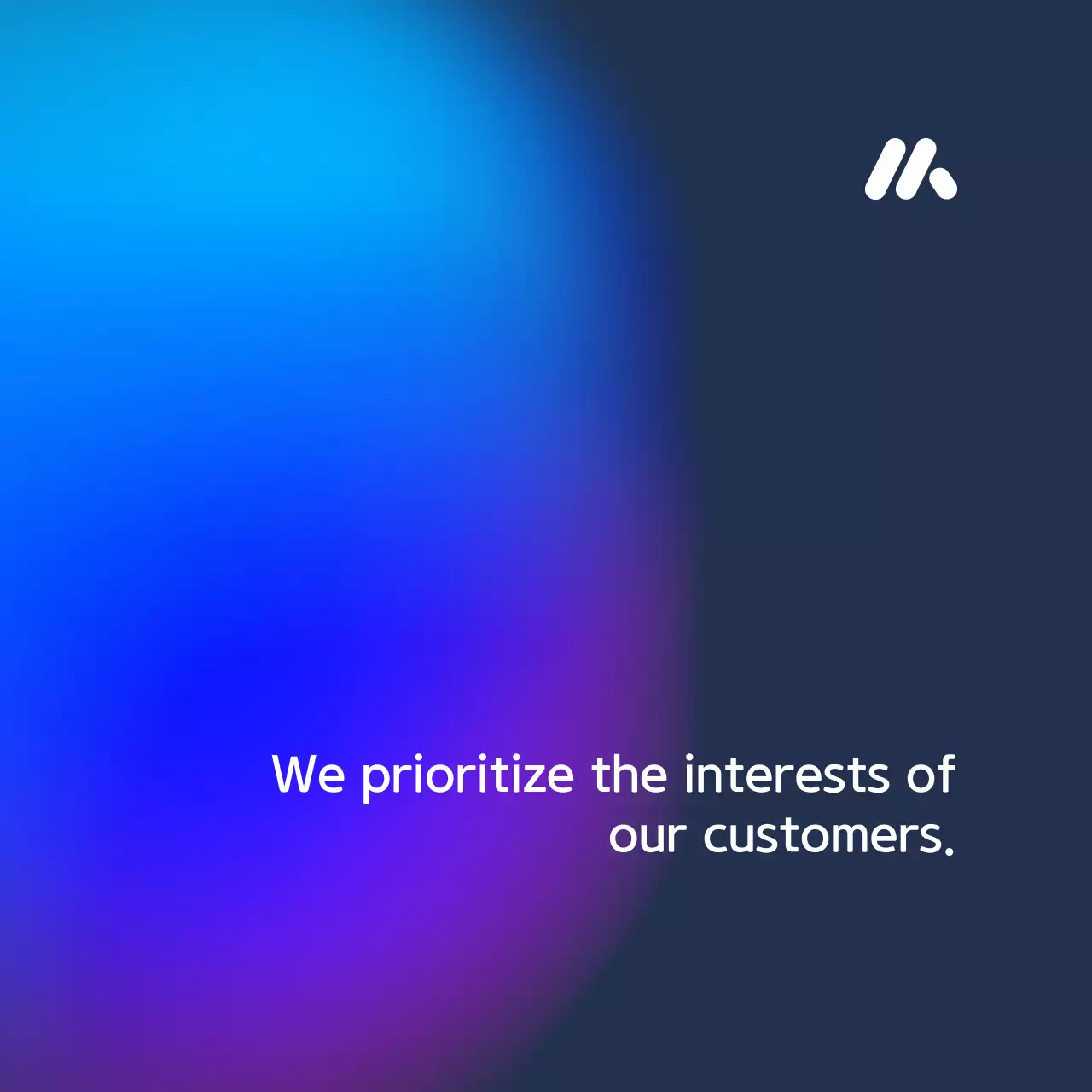 블루 그라데이션 금융 광고