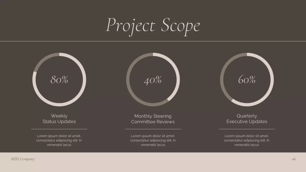 Brown Professional Project Kick-Off Guide Presentation