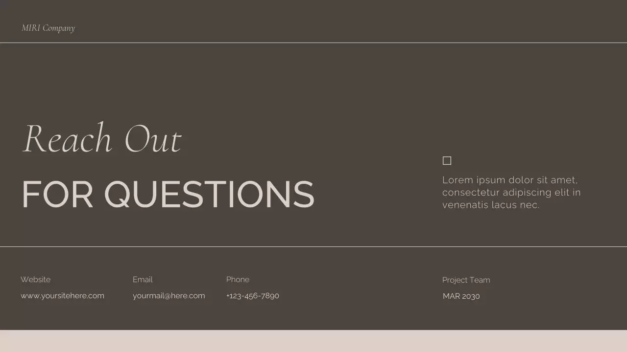 Brown Professional Project Kick-Off Guide Presentation