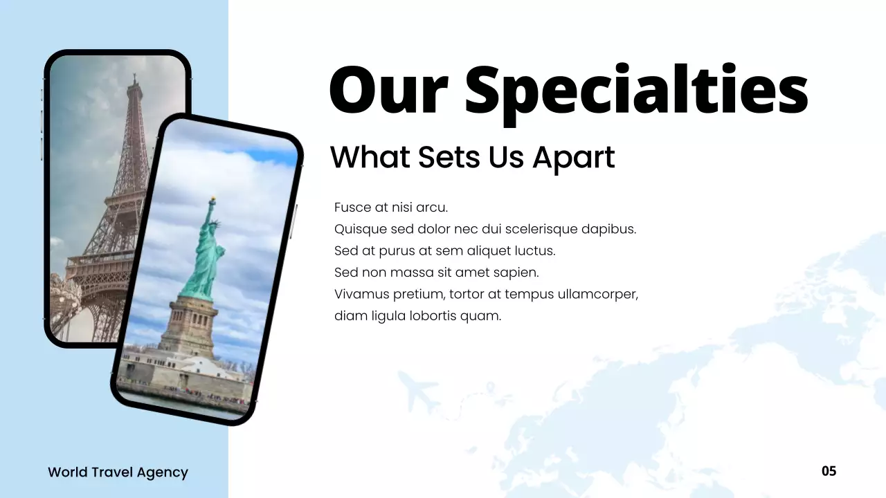 Blue Modern Travel Promotion Presentation