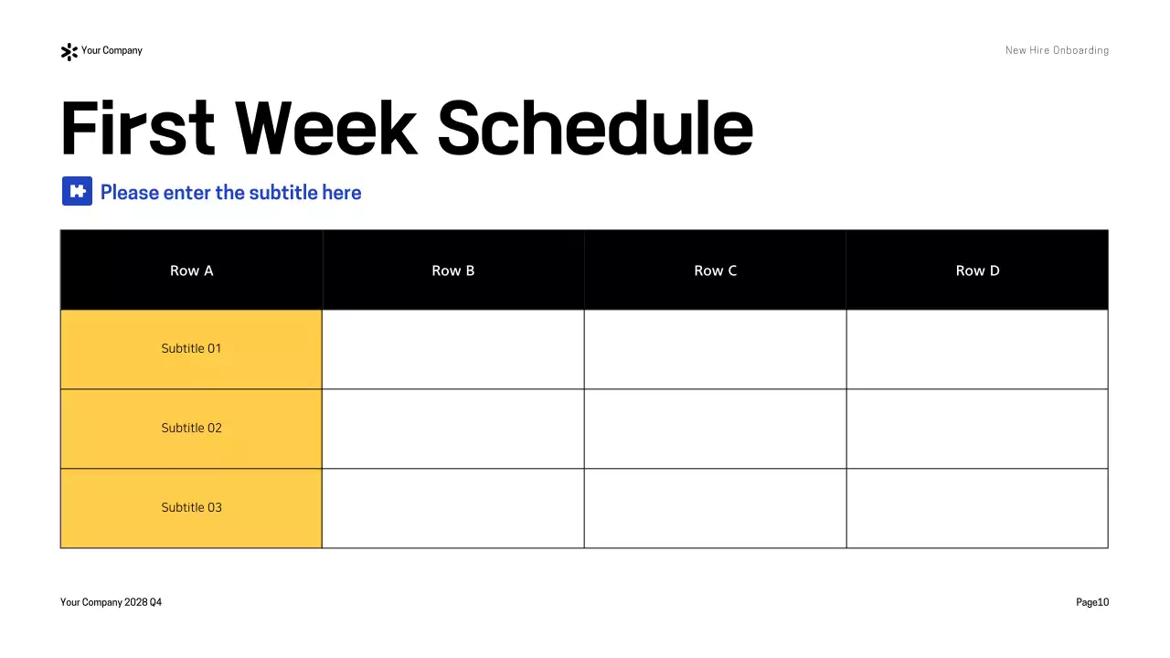 Yellow Modern Onboarding Guide Presentation