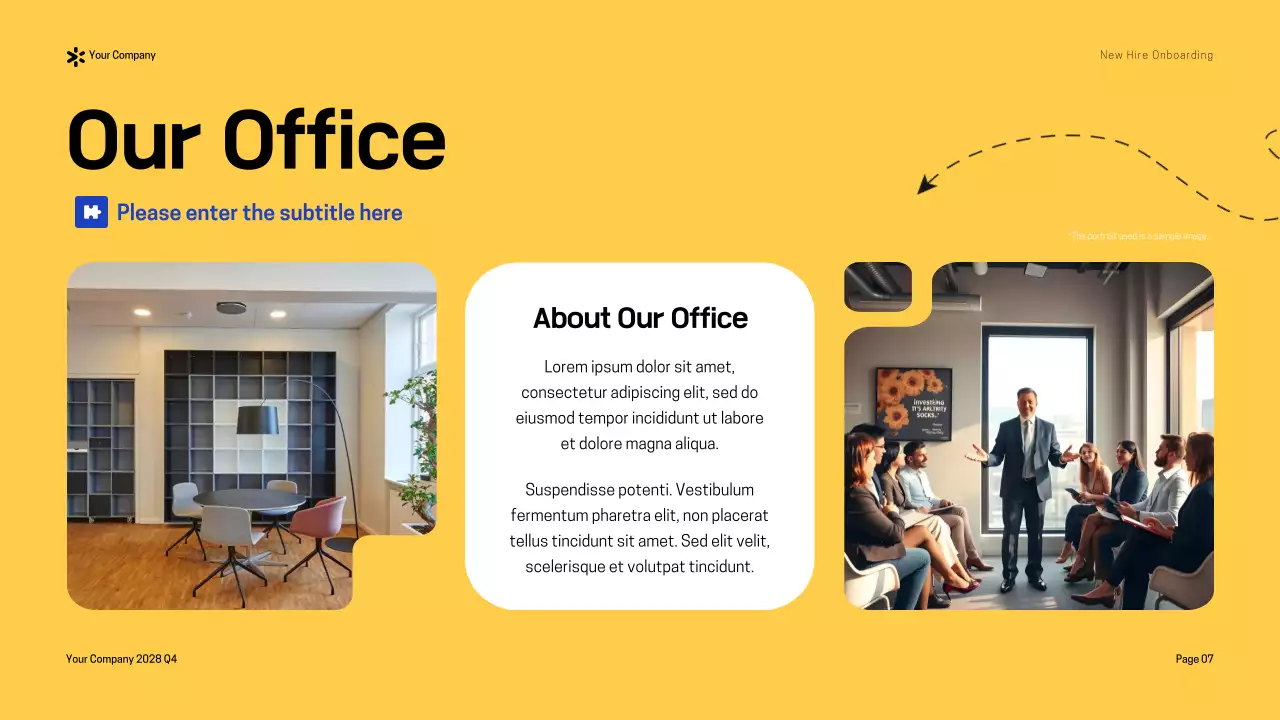 Yellow Modern Onboarding Guide Presentation