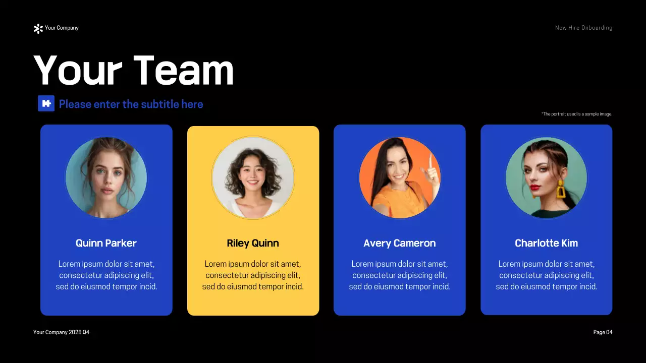 Yellow Modern Onboarding Guide Presentation