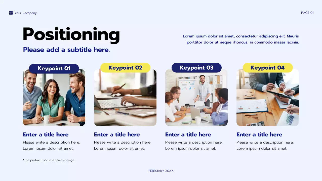 Blue Modern Project Roadmap Presentation