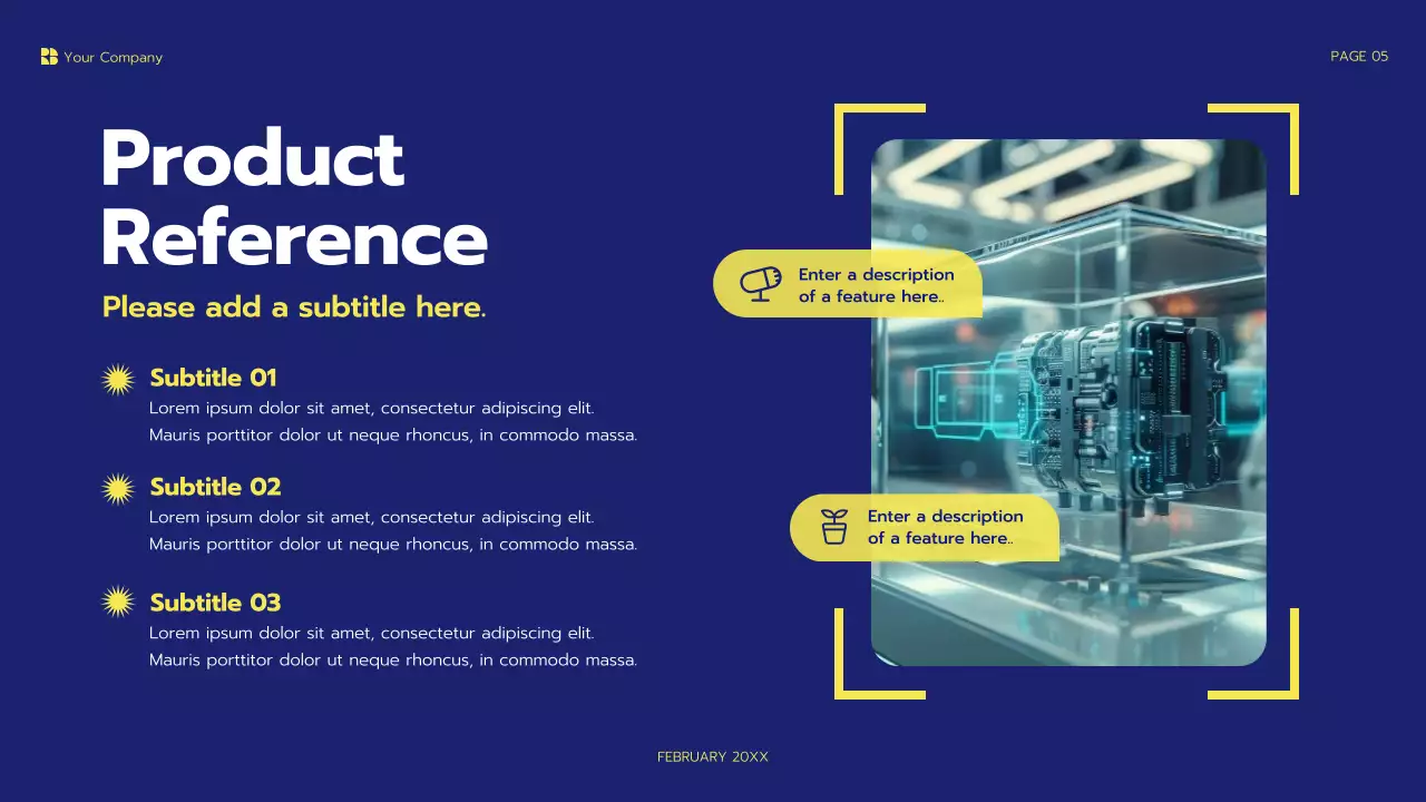 Blue Modern Project Roadmap Presentation