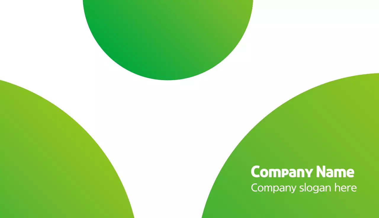 초록색의 비즈니스 명함