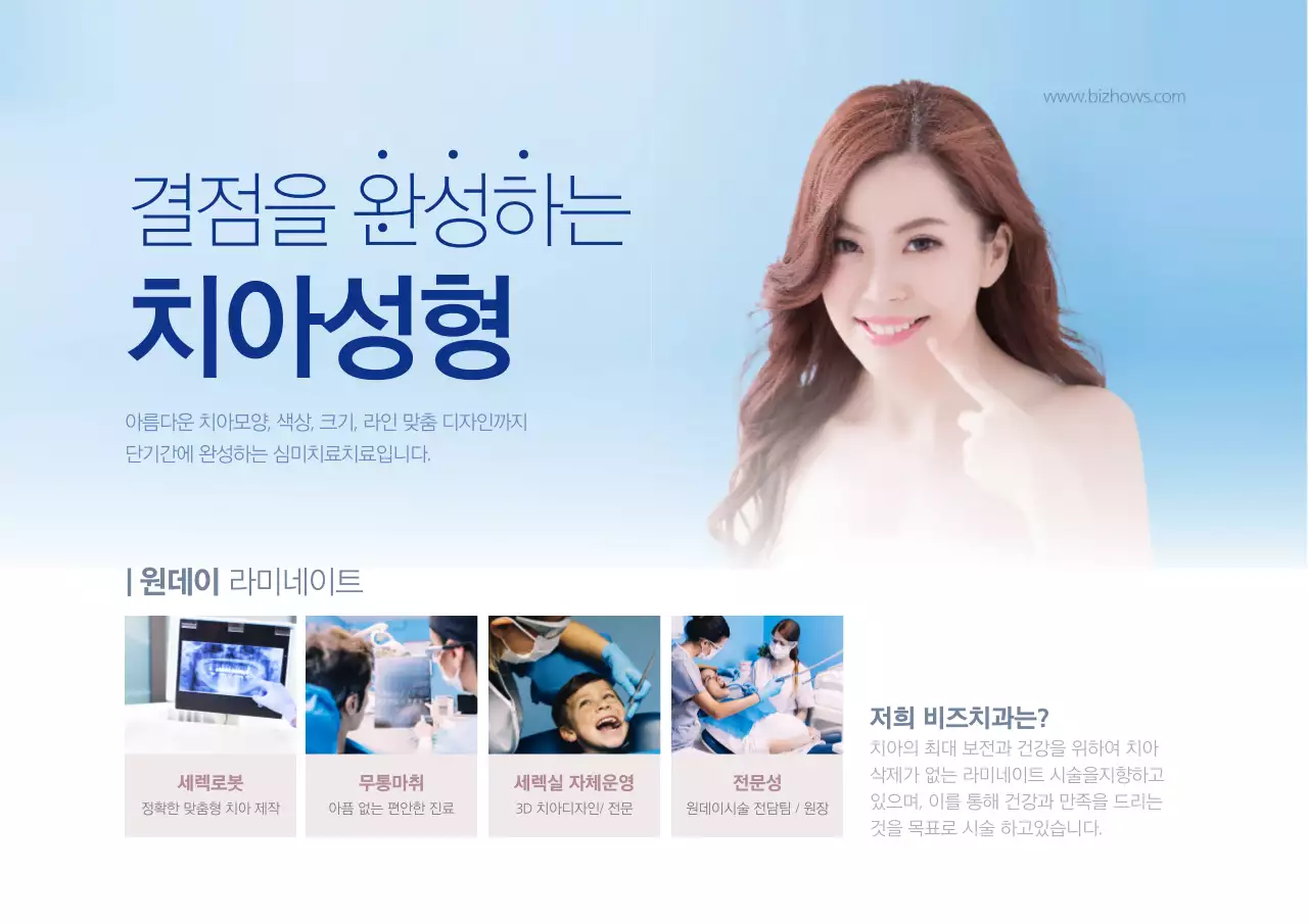 결점을 완성하는 치아성형